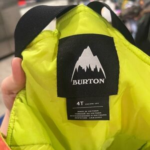 Toddler Burton bibs 4T